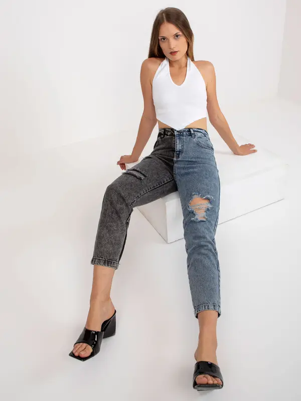 RUE PARIS Trousers jeans-RO-SP-PNT-01-1.70-black-blue