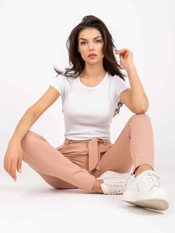 RUE PARIS Trousers-LO-SP-LK-131.53P-beige