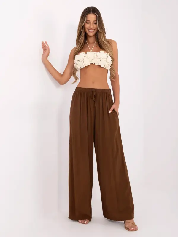 Italy Moda Trousers-MI-SP-25734.78-brown