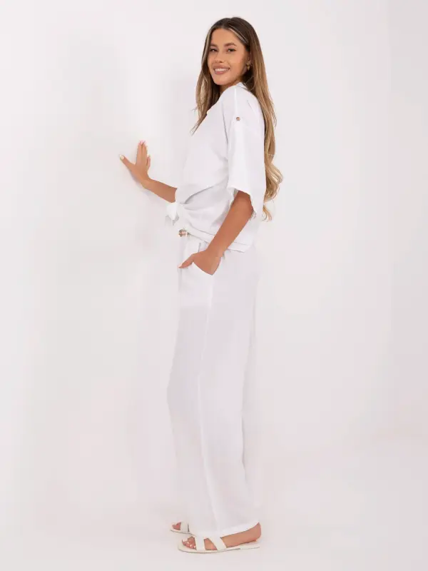Italy Moda Trousers-MI-SP-6560.73P-white