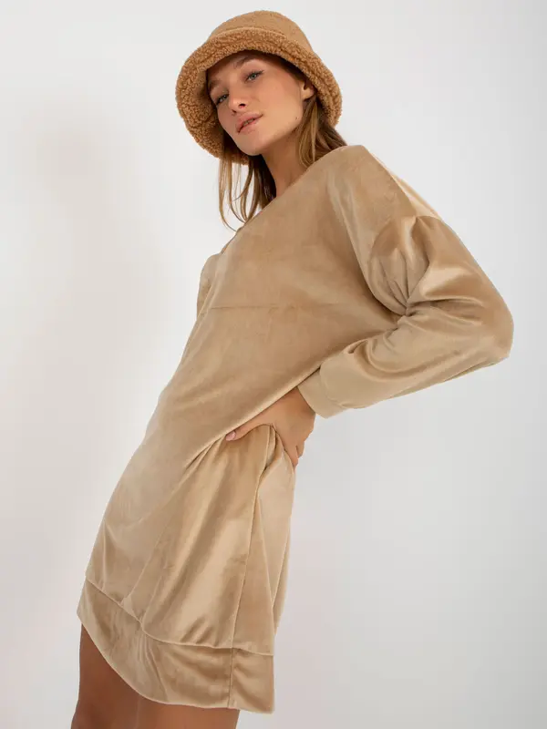 RUE PARIS Tunic-RP-TU-8189.00X-Beige