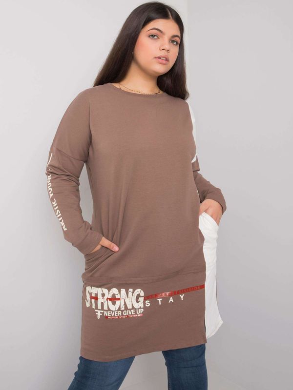 RELEVANCE Tunic-RV-TU-7222.80P-Brown