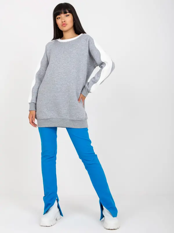 RUE PARIS Tunic-RV-TU-8231.78P-Grey