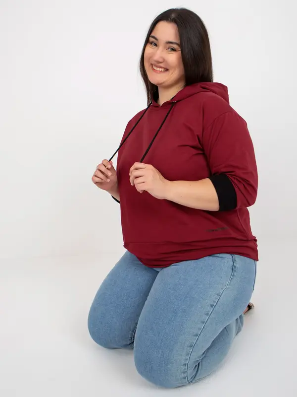 RELEVANCE Tunic-RV-TU-8241.54P-burgundy