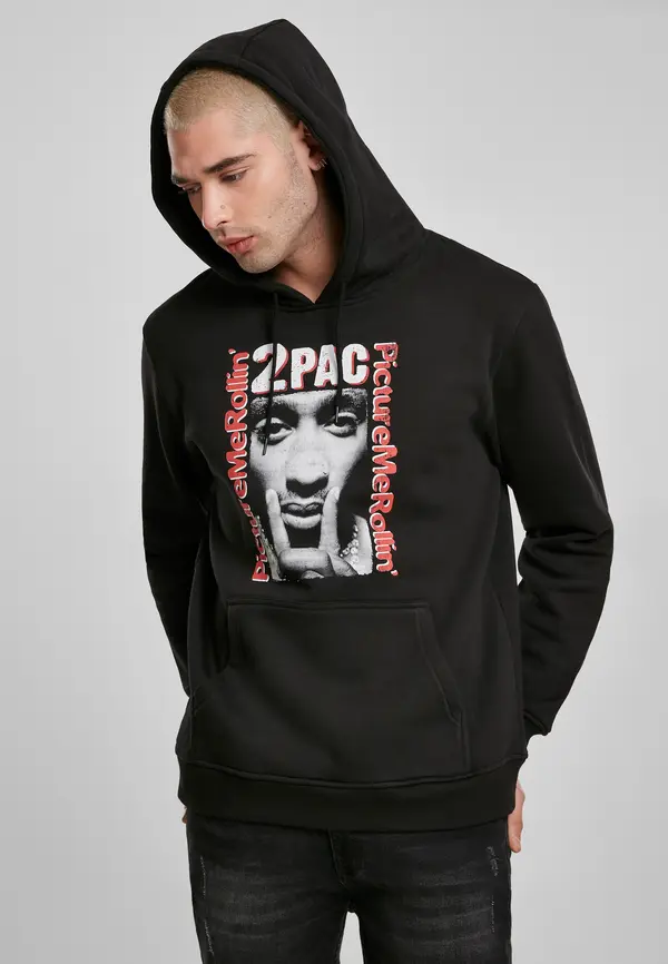 Merchcode Tupac in a box in black with a hood