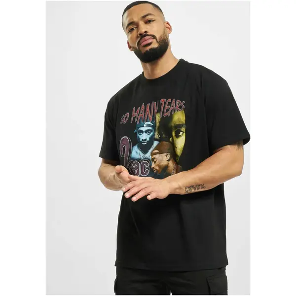 Mister Tee Tupac So Many Tears Oversize T-Shirt Black