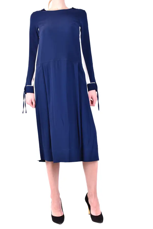 Twinset Twinset plava midi haljina