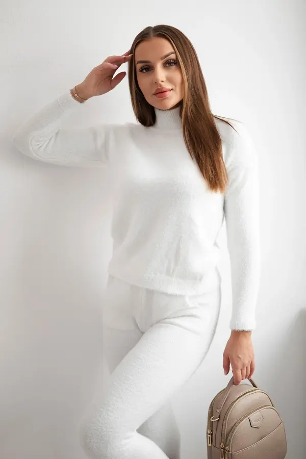 Kesi Two-piece ecred set of alpaca sweaters