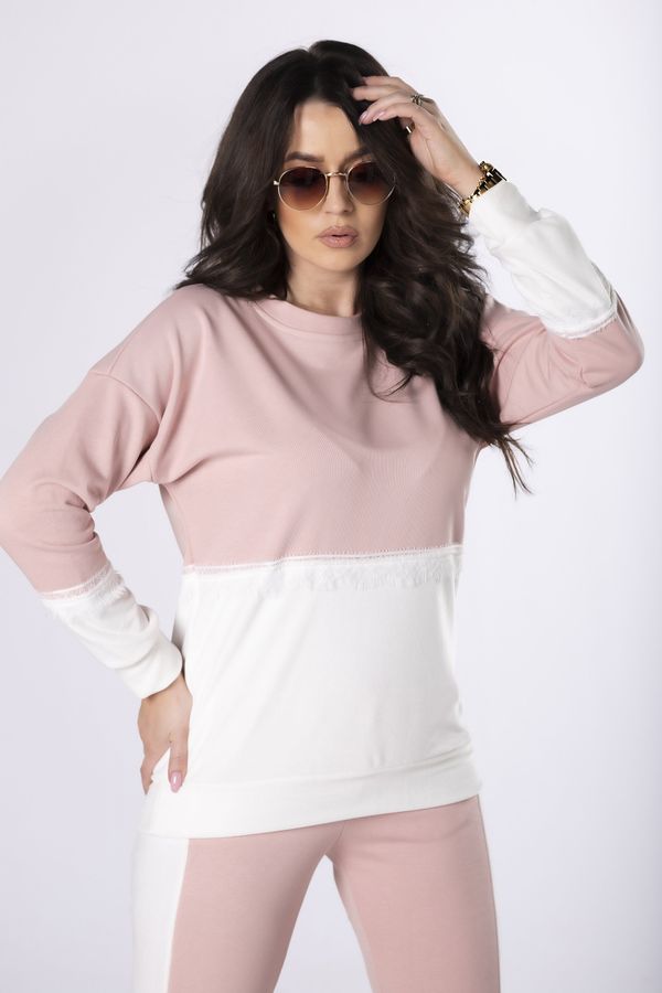 Ptakmoda two-tone tracksuit with lace