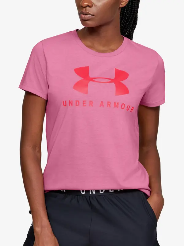 Under Armour Under Armour majica GRAPHIC SPORTSTYLE CLASSIC CREW - RUŽIČASTA