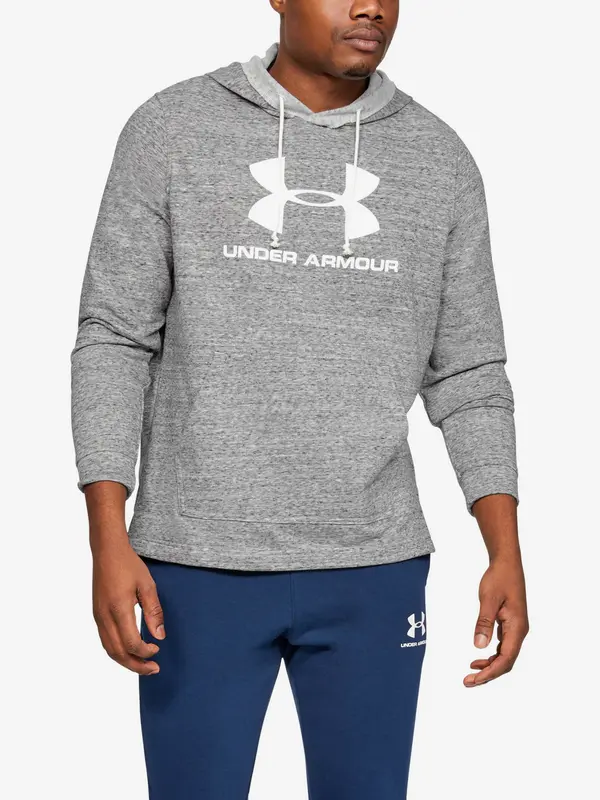 Under Armour Under Armour Mikina Sportstyle Terry Logo Hoodie-Wht