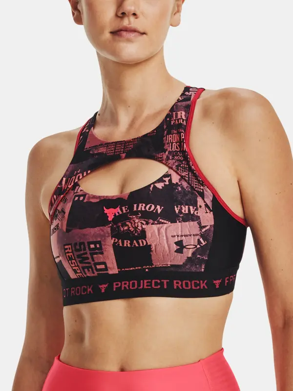 Under Armour Under Armour ružičasto-crni sportski grudnjak