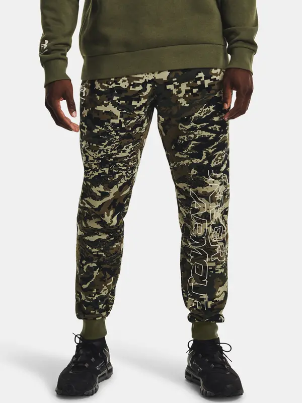 Under Armour Under Armour Sweatpants UA RIVAL FLC CAMO SCRIPT JGR-GRN - Mens