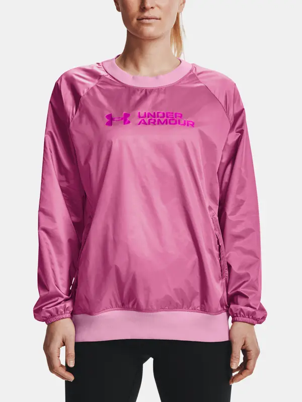 Under Armour Under Armour Sweatshirt Recover Woven Shine Crew-PNK - Women's