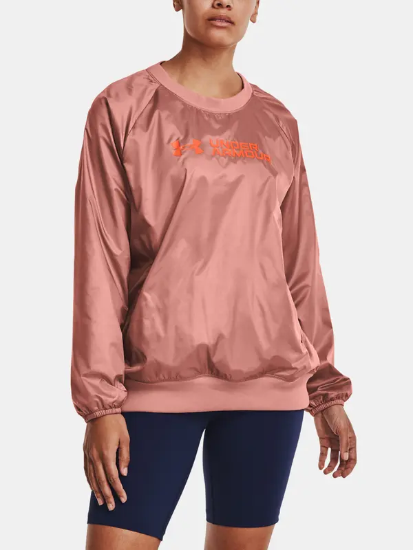 Under Armour Under Armour Sweatshirt Recover Woven Shine Crew-PNK - Women's