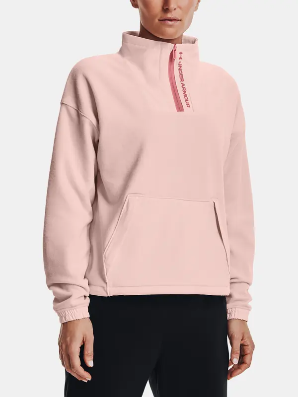 Under Armour Under Armour Sweatshirt Rush Fleece 1/2 Zip-PNK - Women