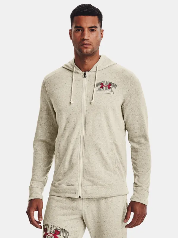 Under Armour Under Armour Sweatshirt UA Rival Try Athlc Dep FZ HD-BRN - Mens