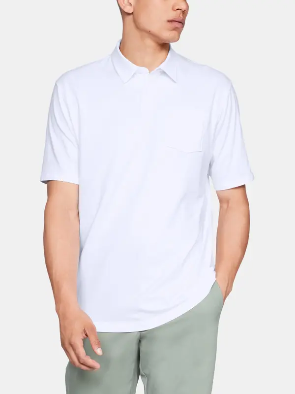 Under Armour Under Armour T-shirt CC Scramble Polo-WHT - Men's