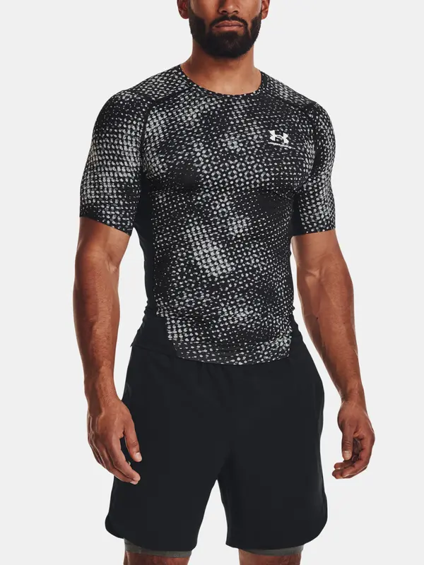 Under Armour Under Armour T-Shirt UA HG Armour Prtd Comp SS-BLK - Mens