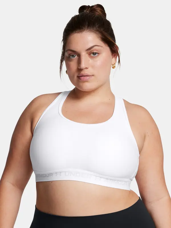 Under Armour Under Armour UA Crossback Mid Bra&-WHT Women's Bra - Women's