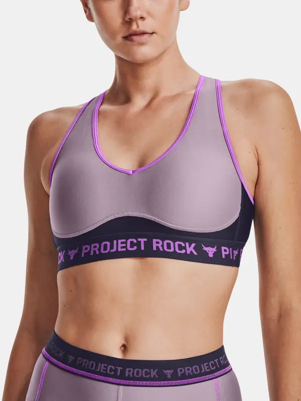 Under Armour Under Armour UA Pjt Rck Crsbck Dsrpt Bra Light Purple Bra