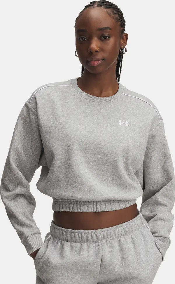 Under Armour Under Armour UA Rival Fleece Piped Crew-GRY Women's Sweatshirt - Women's