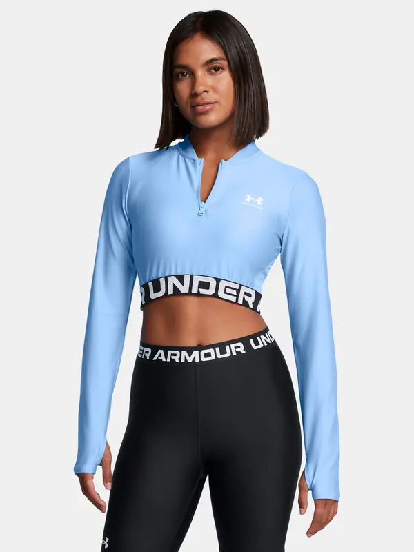 Under Armour Under Armour Women's T-shirt HeatGear Rib 1/4 Zip LS - Women