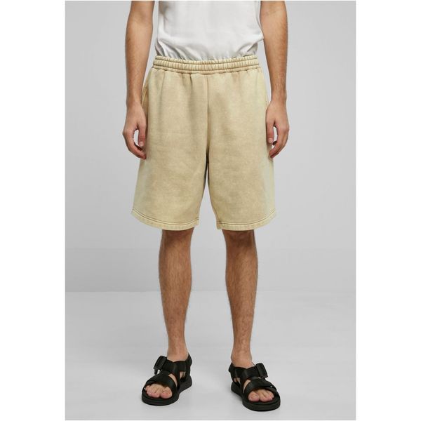 Urban Classics Union Beige Heavy Stone Washed Sweat Shorts