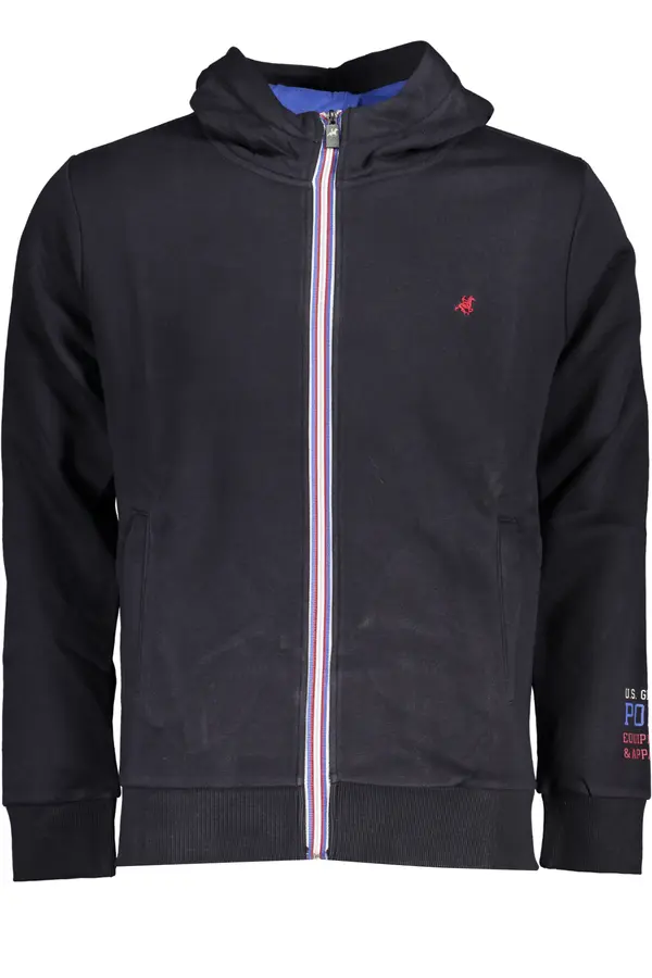 U.S. GRAND US GRAND POLO MEN'S BLUE ZIP SWEATSHIRT