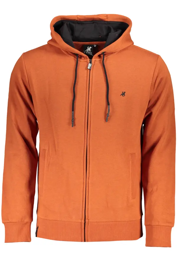 U.S. GRAND US GRAND POLO MEN'S BRONZE ZIP SWEATSHIRT