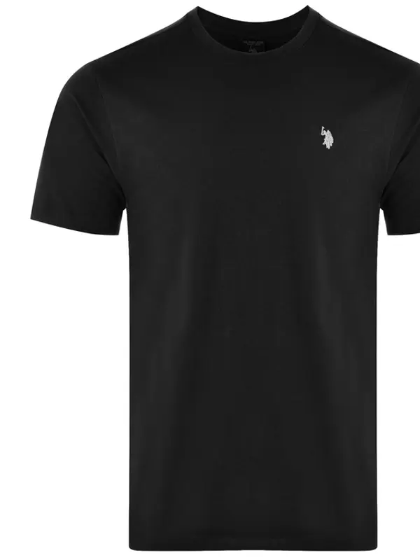 U.S. Polo Assn. US POLO ASSN. Muška crna majica kratkih rukava