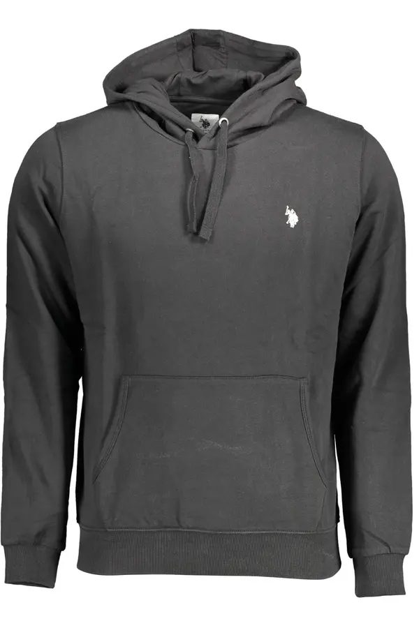 U.S. Polo Assn. US Polo crna majica s kapuljačom