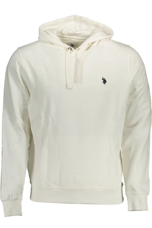 U.S. Polo Assn. US Polo muška bijela majica s kapuljačom