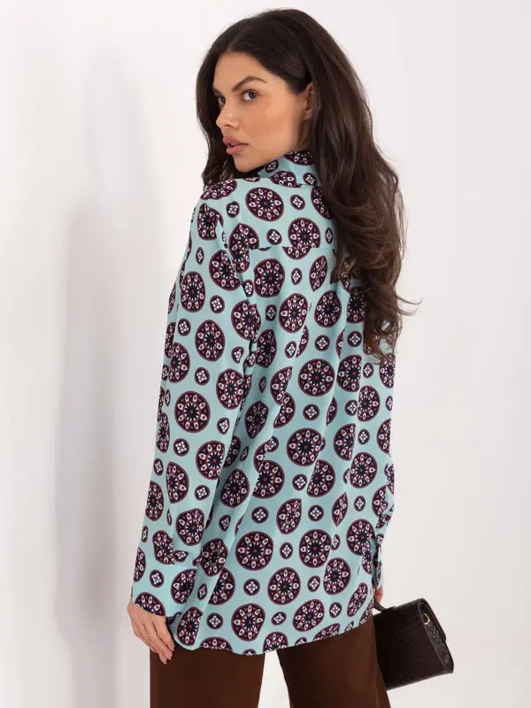 LAKERTA Uzorkovana košulja u boji mente