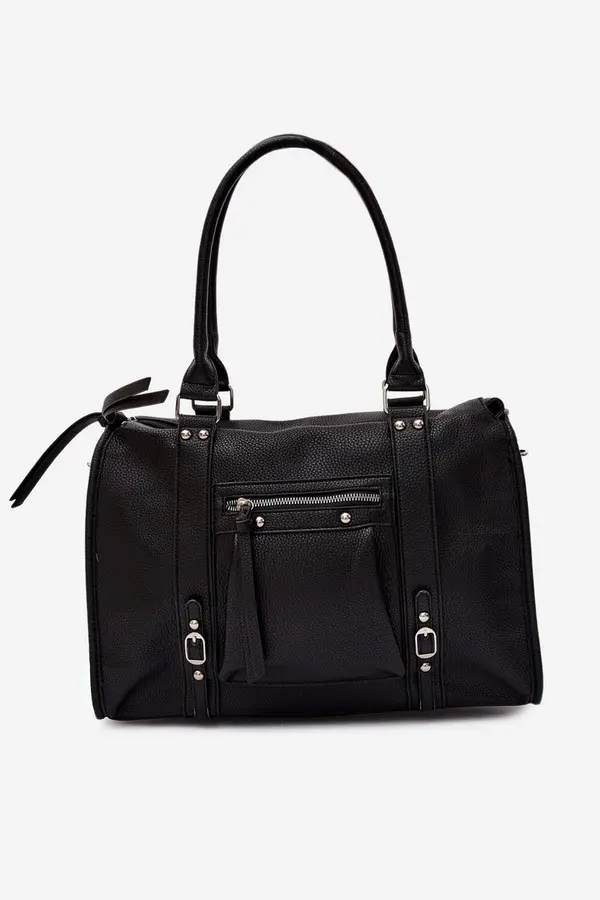 FLORA & CO Velika crna torbica Flora&amp;Co