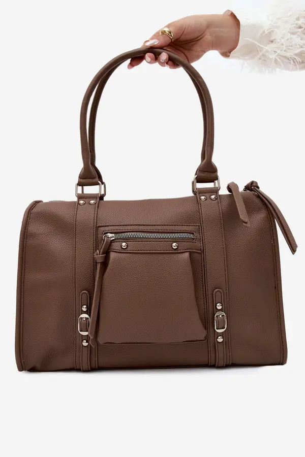 FLORA & CO Velika taupe Flora&amp;Co torbica od imitacije kože