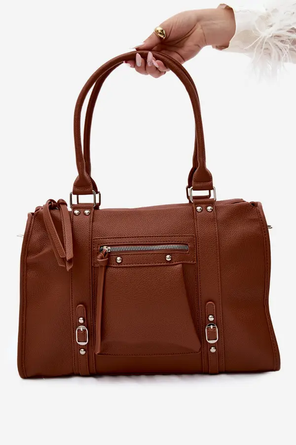 FLORA & CO Velika torbica Flora&amp;Co od umjetne kože boje kamelje