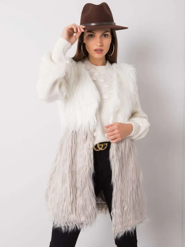 Wool Fashion Italia Vest-AT-KZ-04201.97P-ecru