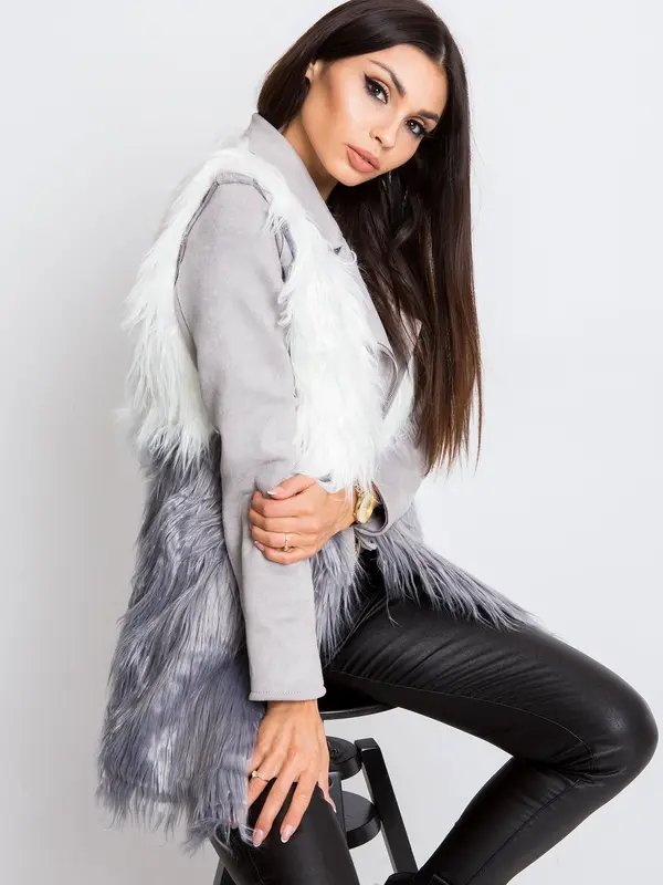Wool Fashion Italia Vest-AT-KZ-04201.97P-white-gray