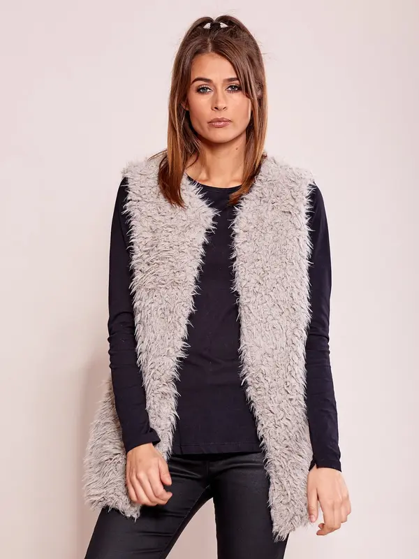 Wool Fashion Italia Vest-AT-KZ-22105.11P-gray