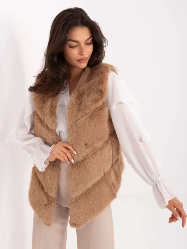 Wool Fashion Italia Vest-AT-KZ-2349.00P-camel