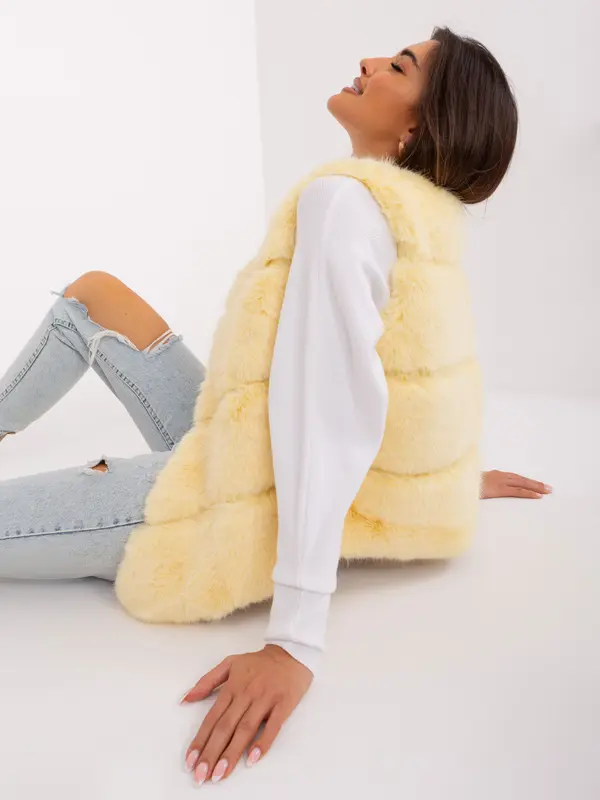 Wool Fashion Italia Vest-AT-KZ-2349.00P-Light Yellow
