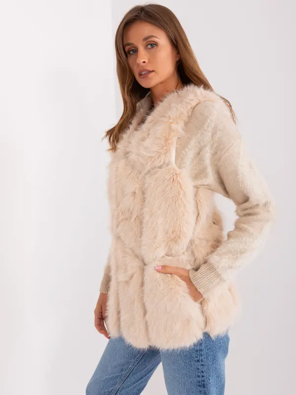 Wool Fashion Italia Vest-AT-KZ-2375.00P-beige