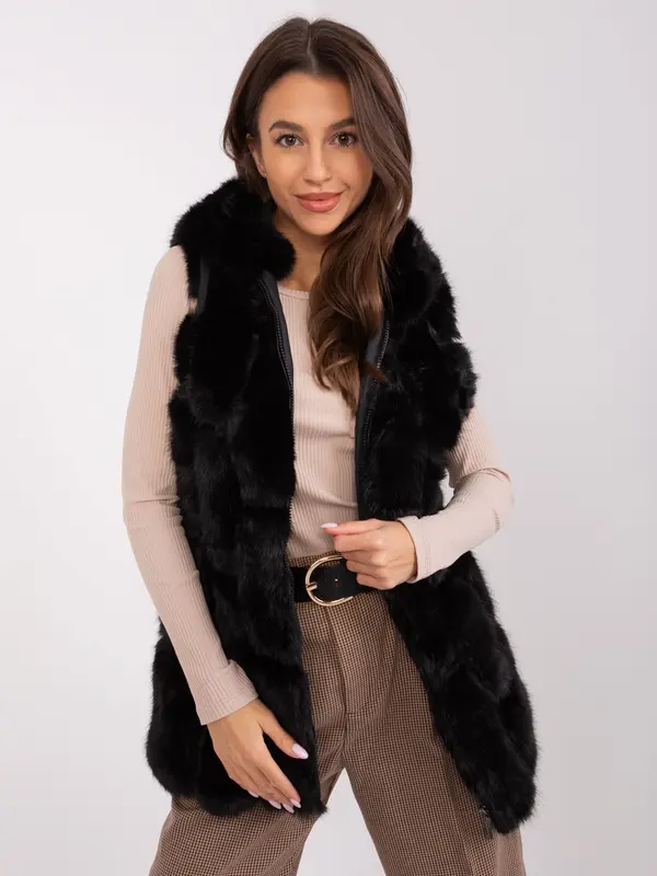 Wool Fashion Italia Vest-AT-KZ-2379.96P-black