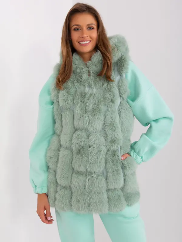 Wool Fashion Italia Vest-AT-KZ-2379.96P-Pistachio
