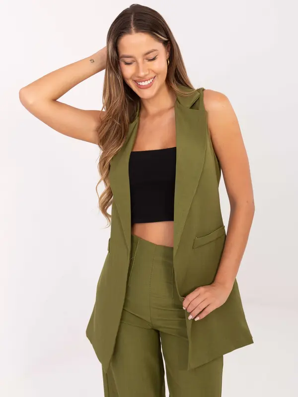 RUE PARIS Vest-IT-KZ-FL5069.84-olive