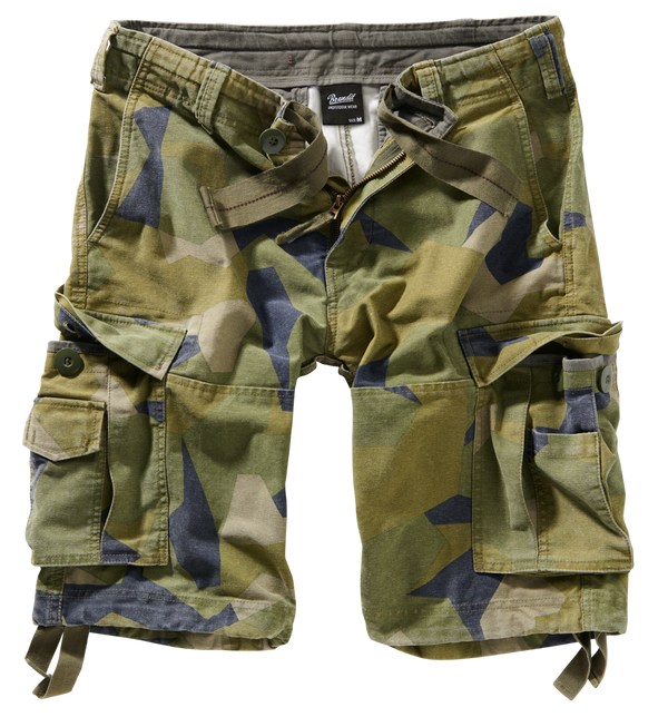 Brandit Vintage Cargo Shorts Swedish Camo