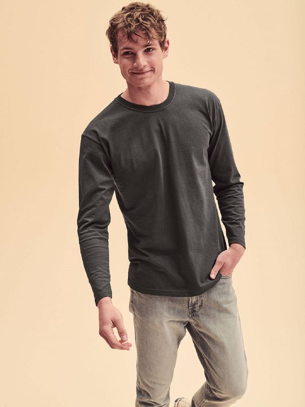 Fruit of the Loom Vrijednosni grafit dugih rukava plod tkalačkog stana