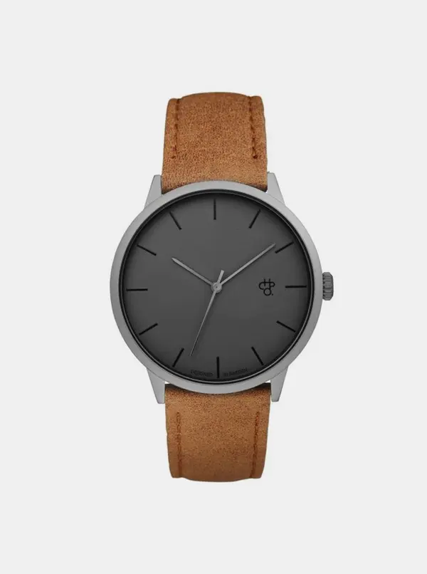 CHPO Watch with brown strip of vegan leather CHPO Khorshid Betong