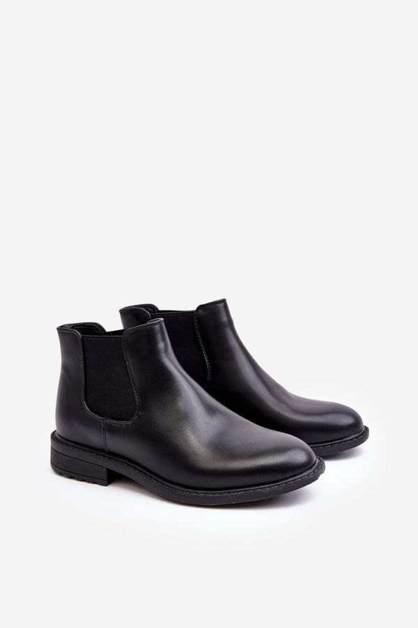 WD1 WD1 Men's Low-Cut Chelsea Boots Black Dymidi